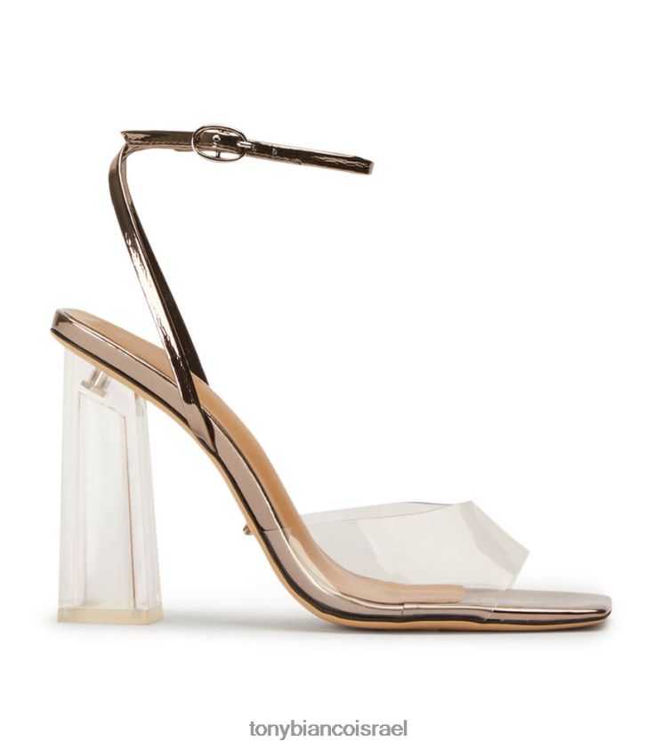 נעלי עקב בלוק | נשים ברק ויניליט / מטאל ברור Tony Bianco נעלי עקב של nelani 8BNR8T218